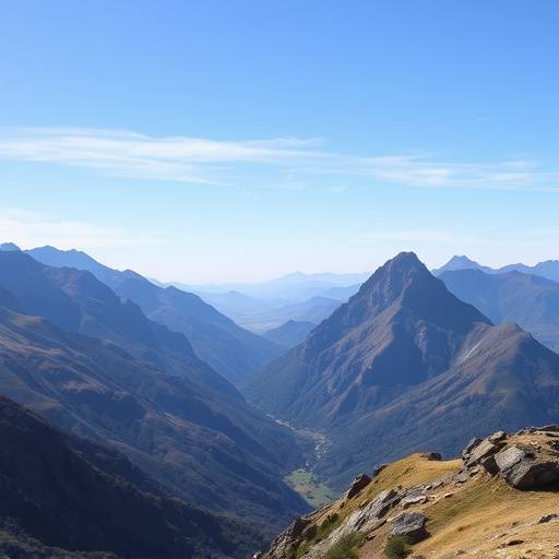 Majestic view of the Drakensberg mountains during a hiking tour