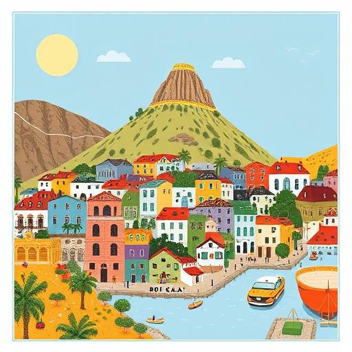 Map showing the location of Ubuntu Adventures in Bo-Kaap, Cape Town. The marker indicates 12 Chiappini Street.